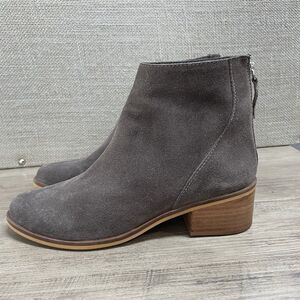 STEVE MADDEN Legally Brown Suede Back Zip Ankle Booties Boots Women's Size 9.5M